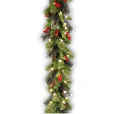 Three Posts Spruce Pre-Lit Garland with 50 Clear Lights THPS3071
